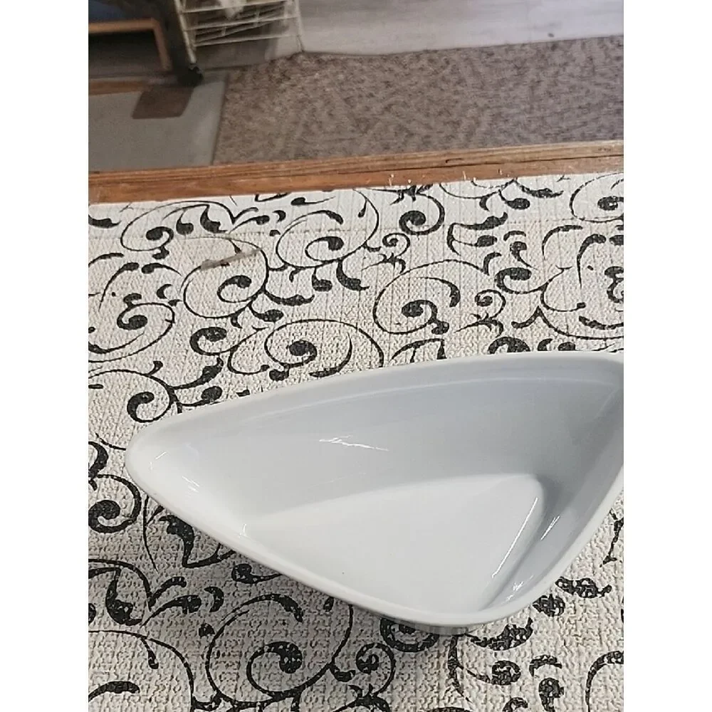 Floral Porcelain Trinket Dish with Yellow Rose Design
